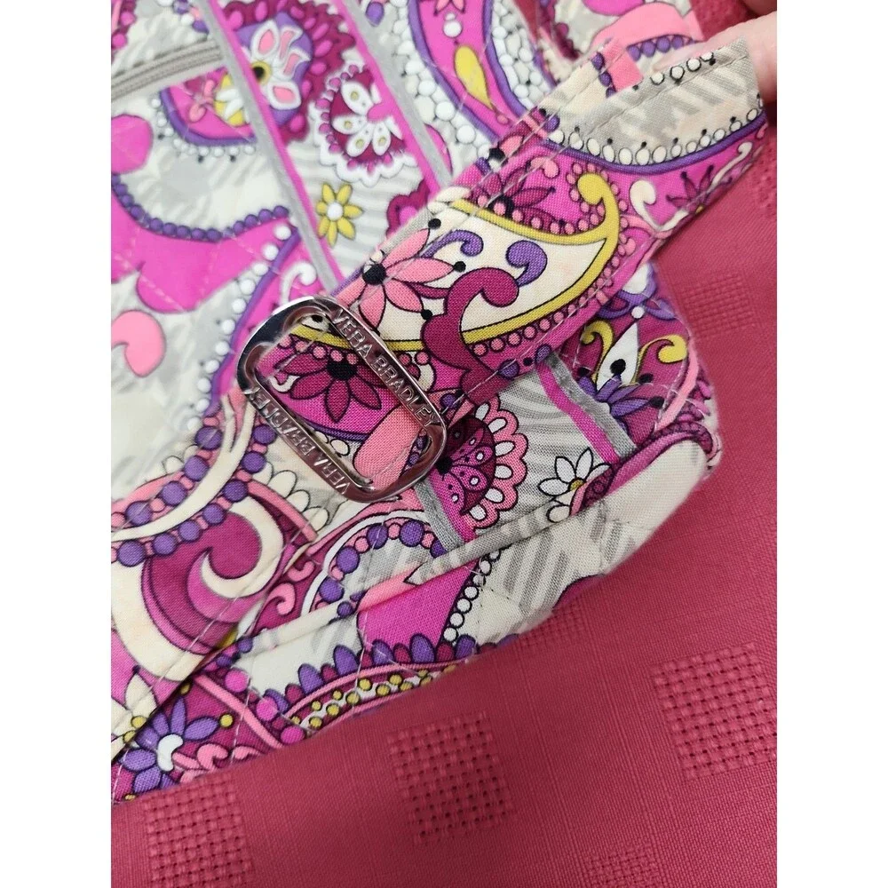 Vera Bradley Hipster Crossbody Bag Paisley Meets Plaid Adjustable Strap Retired